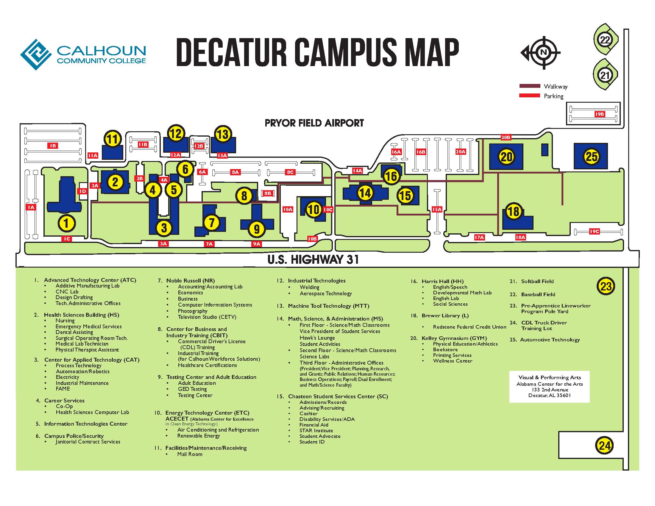 Decatur Campus Map